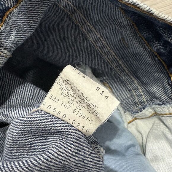 Vtg Levi’s 560 Orange Tab Acid Wash Jeans 30x30 Made in USA 40560-0210 Tapered - Picture 9 of 11